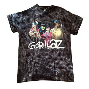 Gorillaz Tie Dye Band Graphic Music Merch Tee S